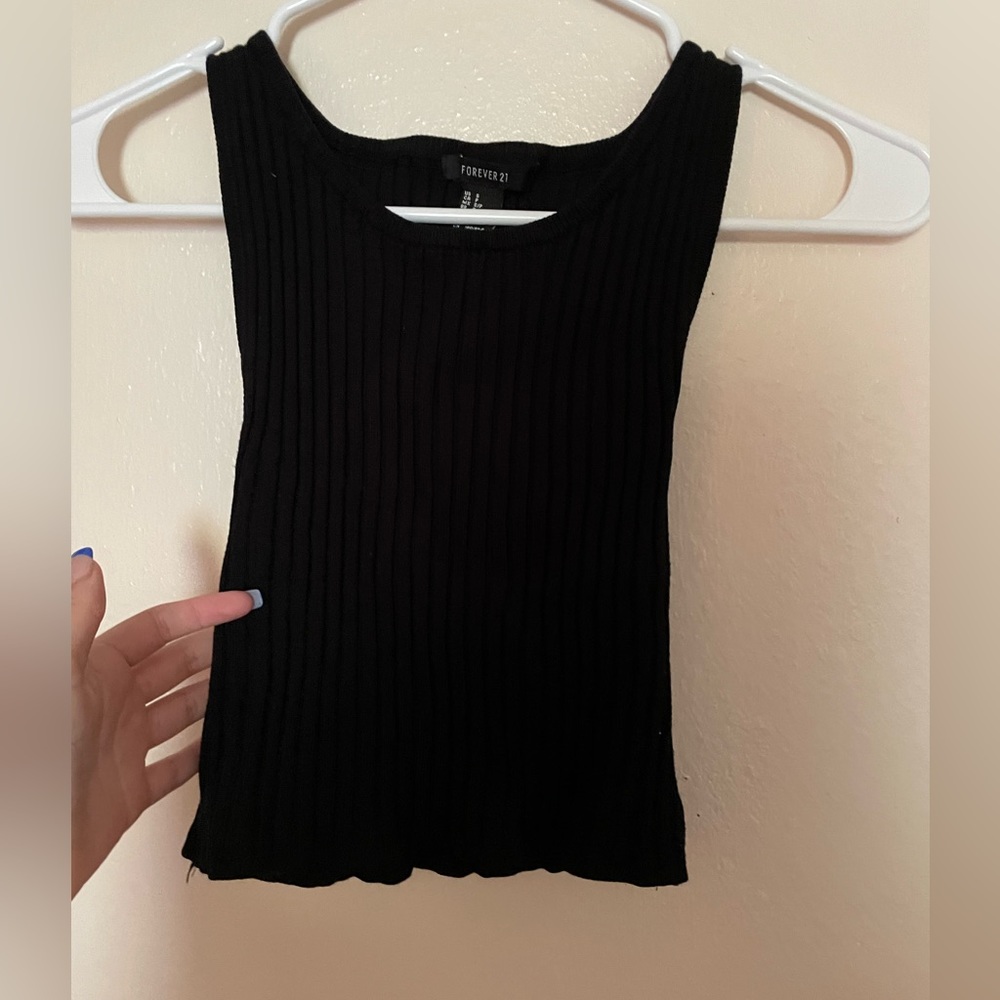 black forever 21 tank sz sm